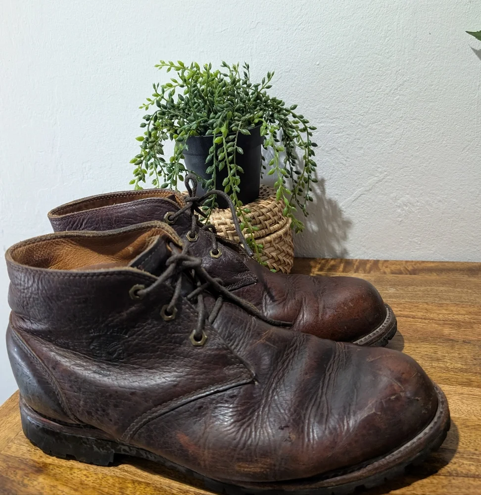 VTG Chippewa Leather Chukka Boots,  Made‎ In USA 10.5D
